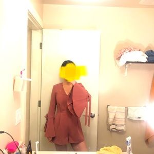 Topshop V-neck Romper (size S)